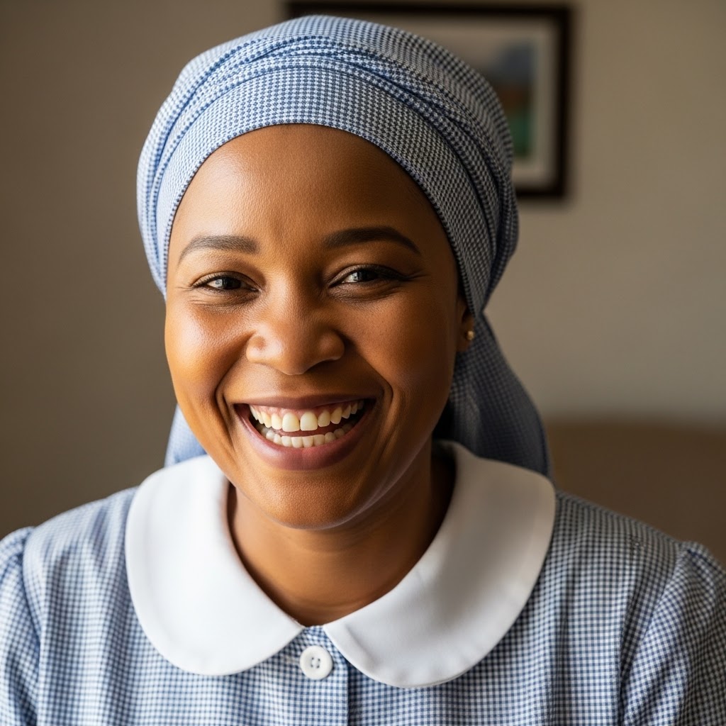 Domestic worker indoors